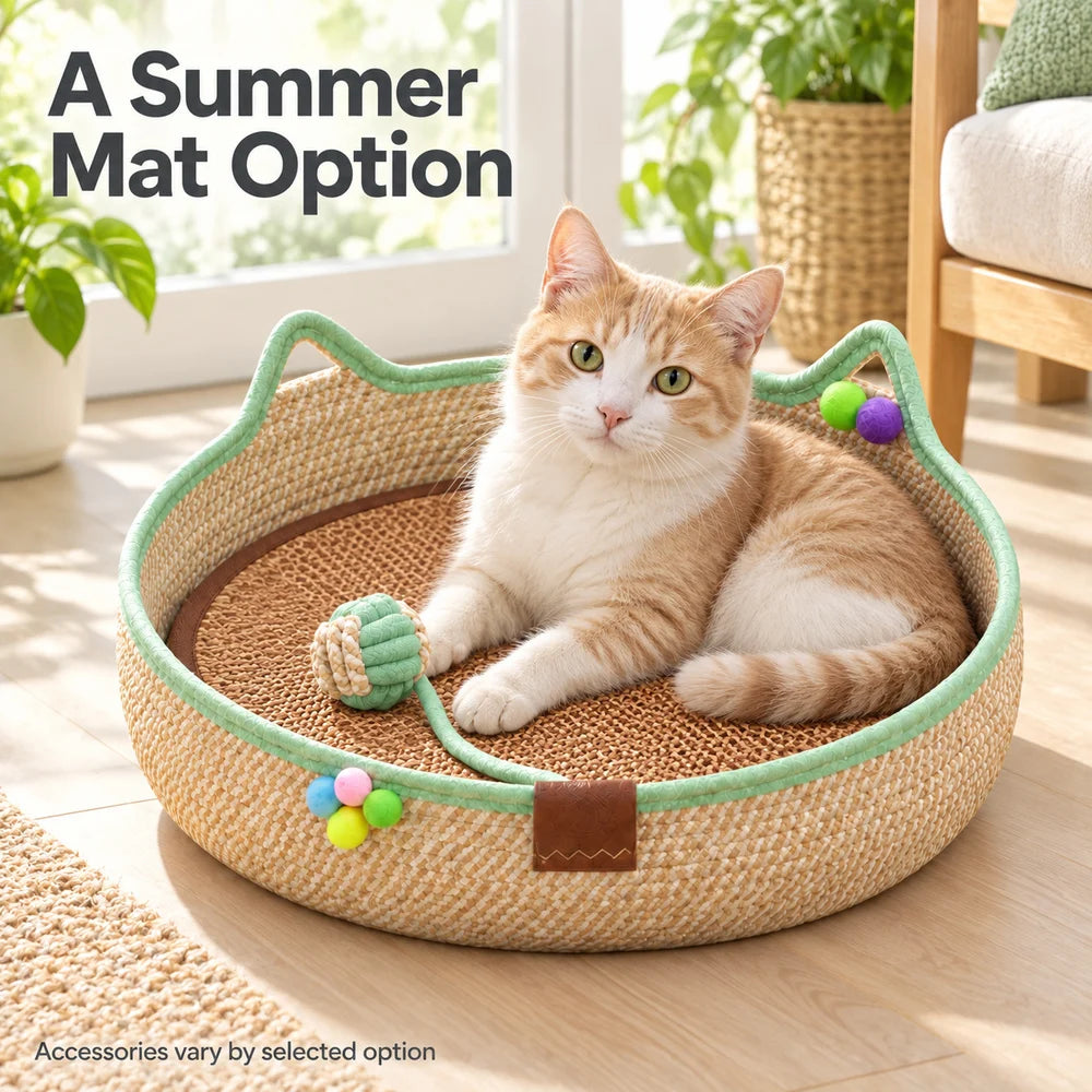 The only bed your cat won’t trade for a shipping box. Den-like security for them; quiet luxury for your home.