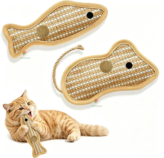 Skip the cheap plush toys that get ripped open in five minutes. Treat your cat to the ultimate natural sisal kicker