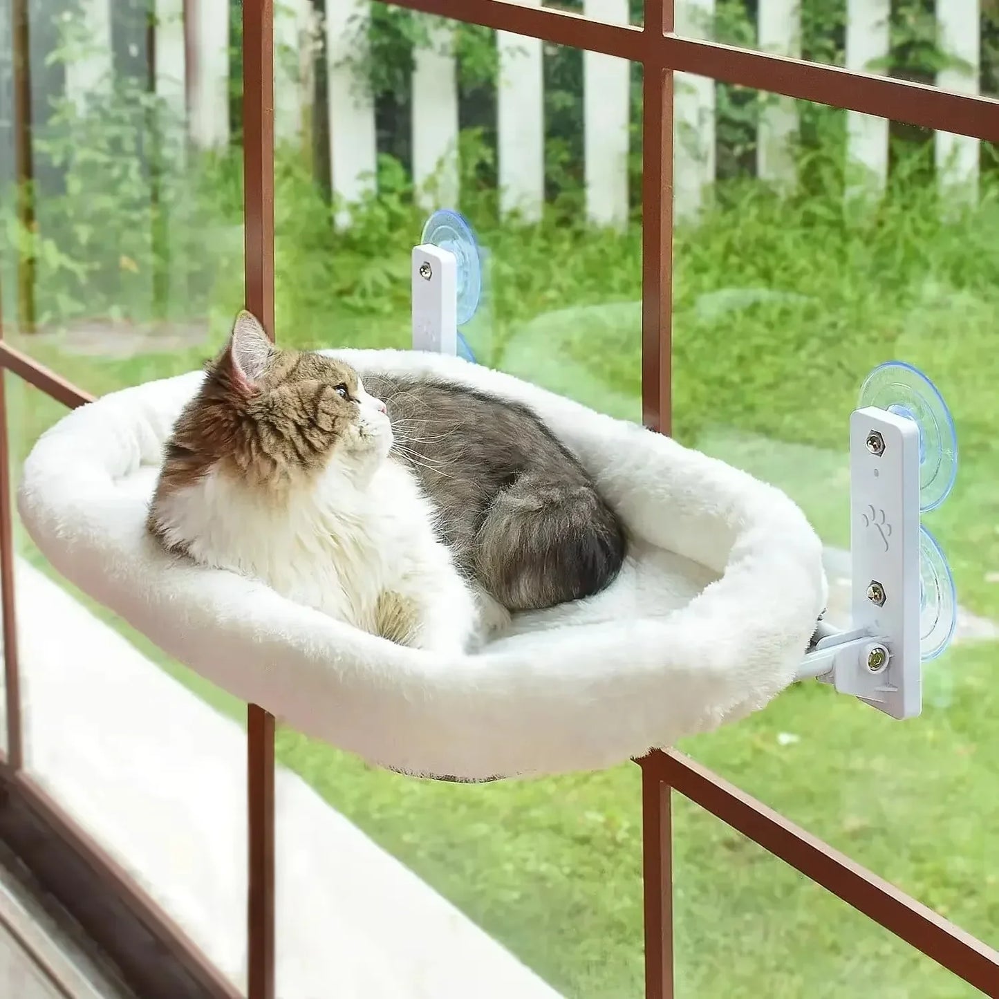 Winter Cat Window Hammock | 40lb Capacity Suction Cup Perch