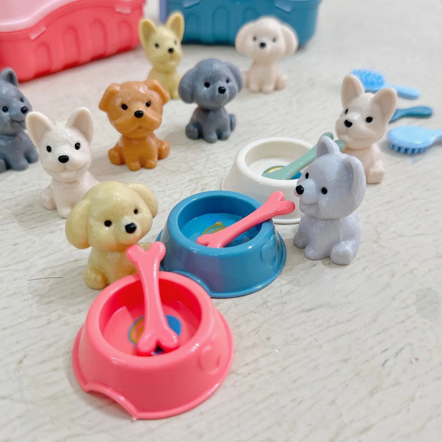 Dog Grooming & Puppy Care Play Set - Educational Pet Toys for Toddlers & Kids