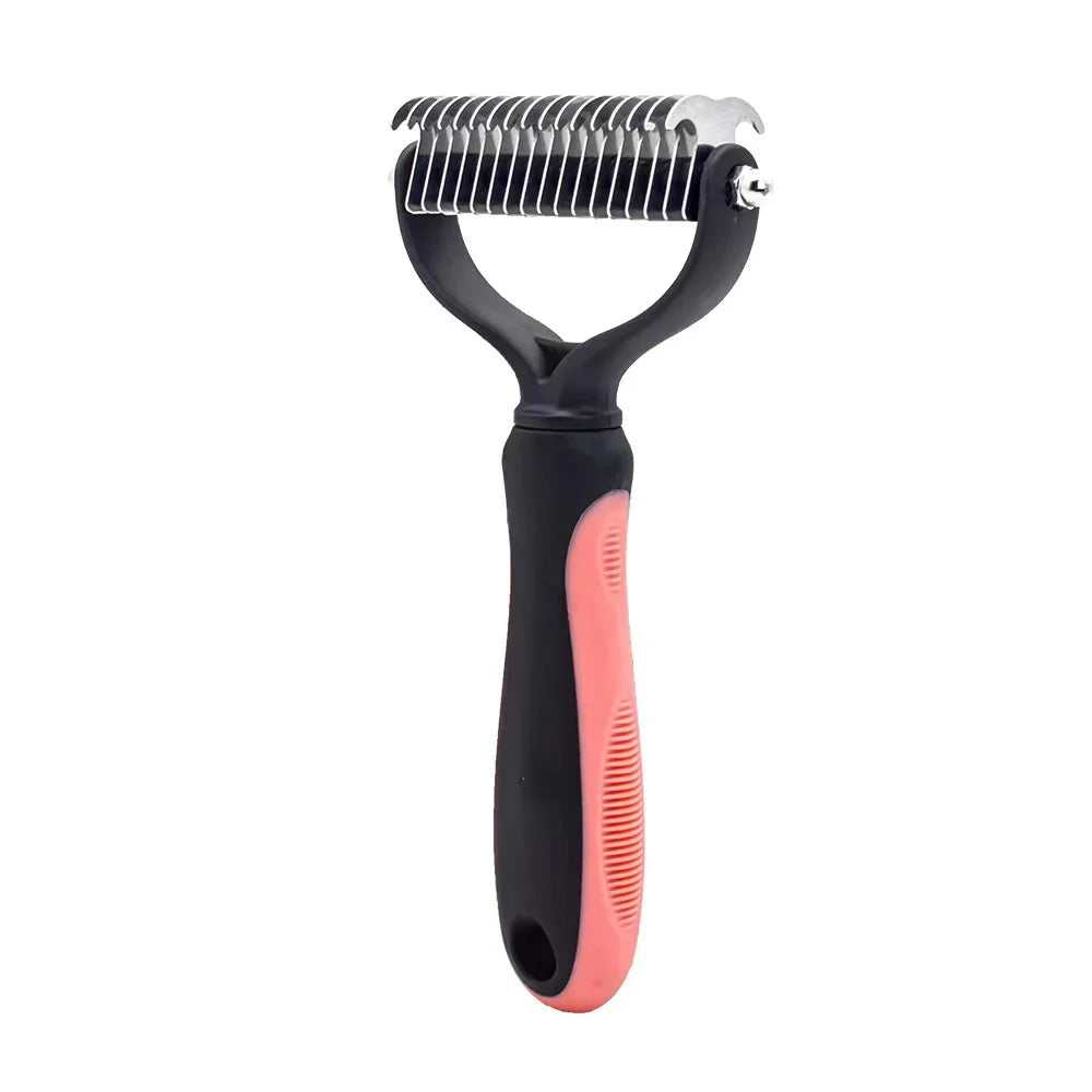 2-in-1 Pet Deshedding Brush | Professional Undercoat Rake