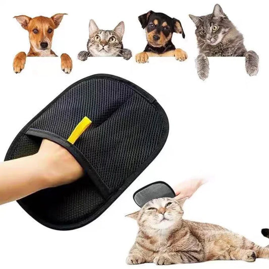 2-in-1 Pet Hair Remover & Grooming Gloves | PurePlayPaws