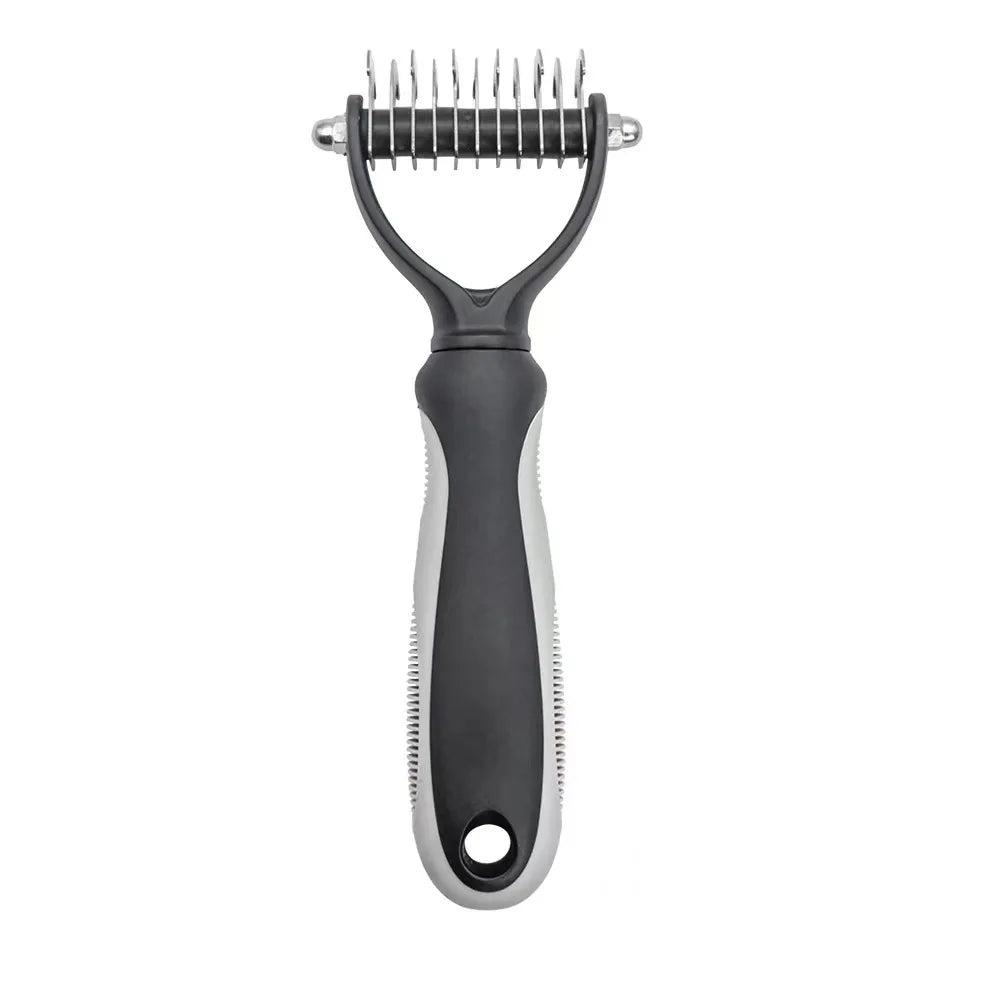 2-in-1 Pet Deshedding Brush | Professional Undercoat Rake