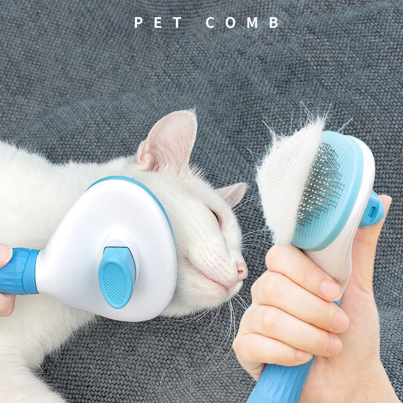 Stainless Steel Pet Grooming Brush for Dogs & Cats