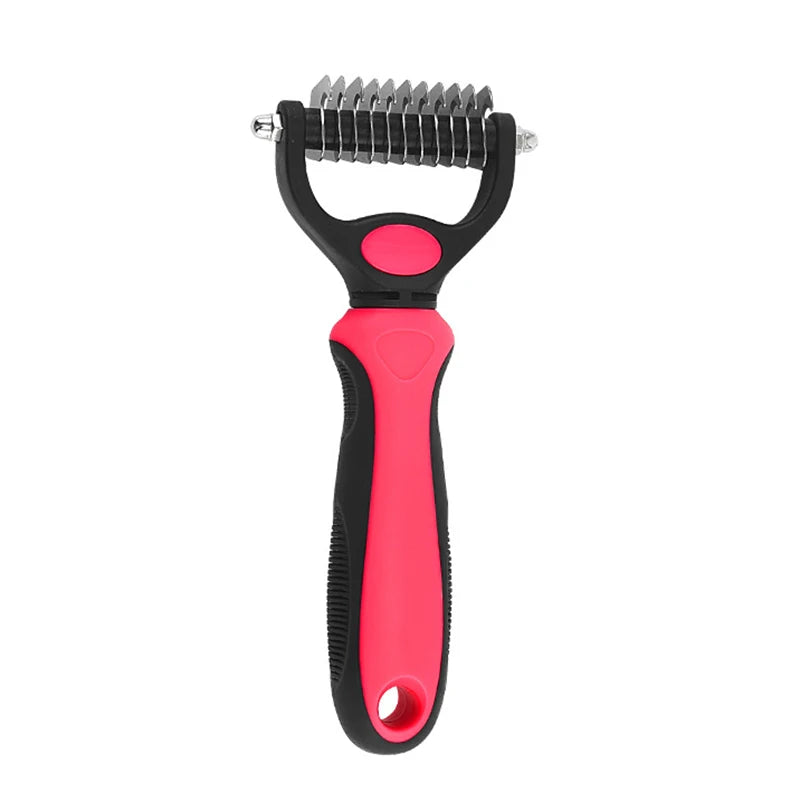 2-in-1 Pet Deshedding Brush | Professional Undercoat Rake