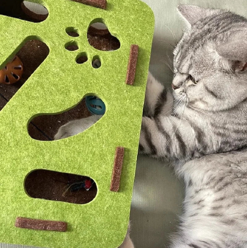 Unlock your cat’s primal hunting instincts and enjoy a flawless, scratch-free home with an artisan-inspired, mess-free puzzle sanctuary.