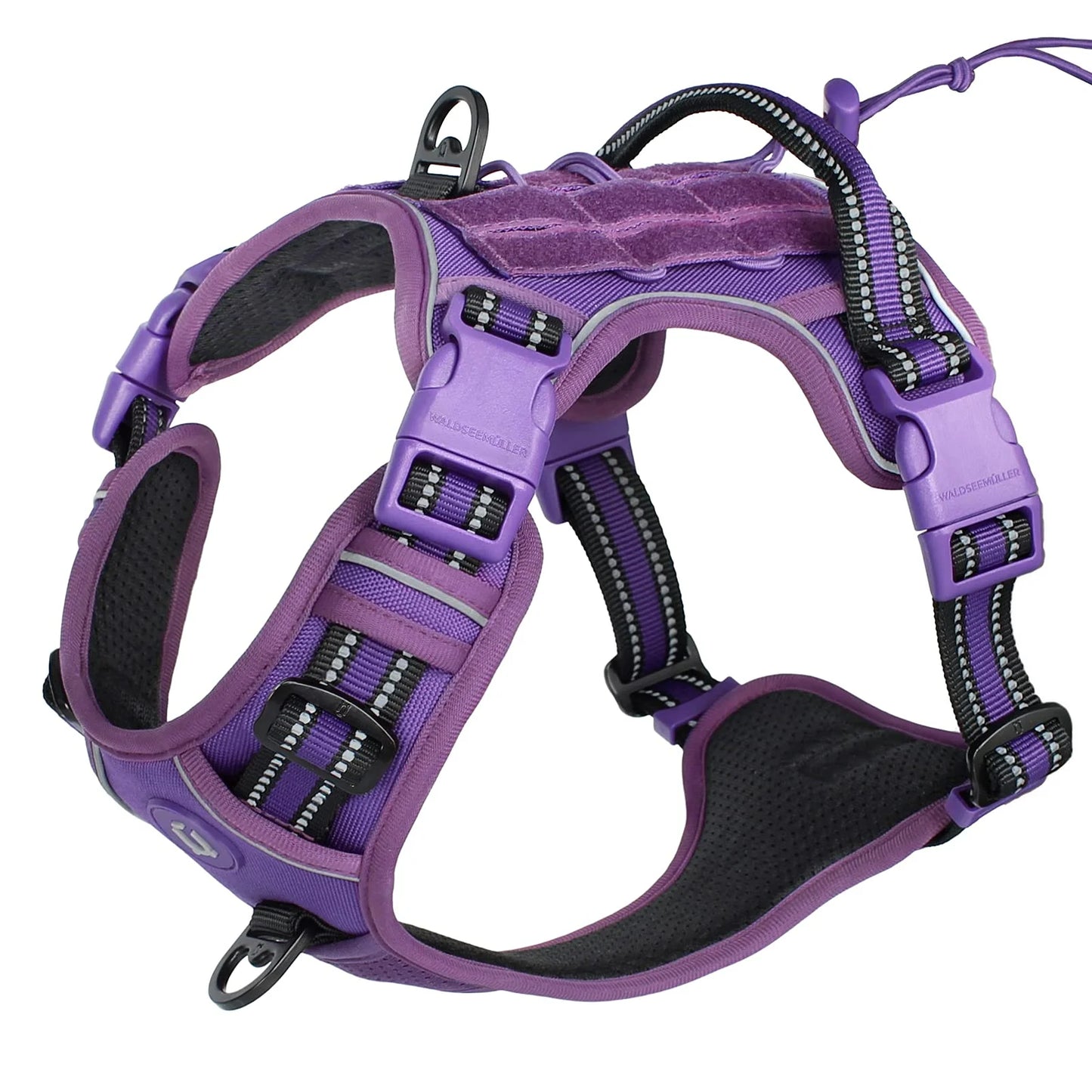 Tactical No-Pull Dog Harness | Reflective MOLLE Vest for Large Dogs