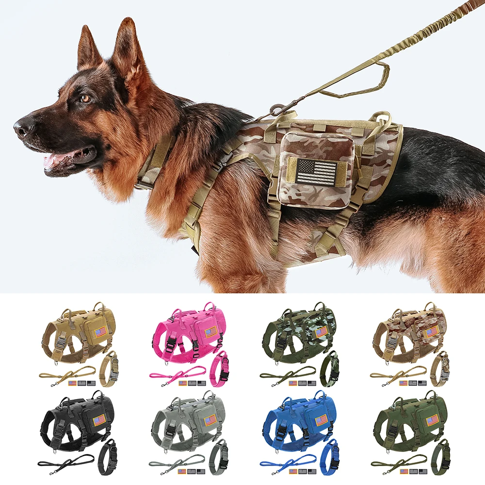 Unleash their inner guardian and conquer the wild together. A heavy-duty, 5-piece military-grade tactical setup built for ultimate control, unwavering trust, and the rugged modern lifestyle.