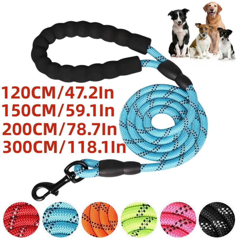 Reclaim the joy of walking your strongest companion. A heavy-duty, blister-free rope leash engineered for unbreakable security, nighttime peace of mind, and the ultimate freedom to explore.