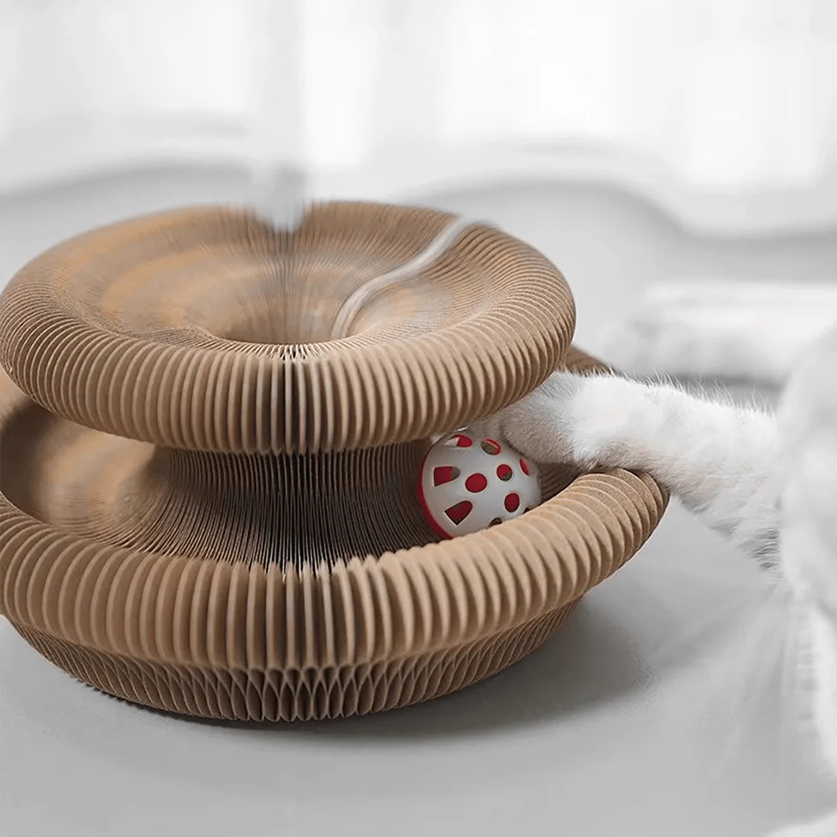 Unchain your feline’s primal hunting instincts with an elegant, shape-shifting playground that transforms active play into a peaceful art form.
