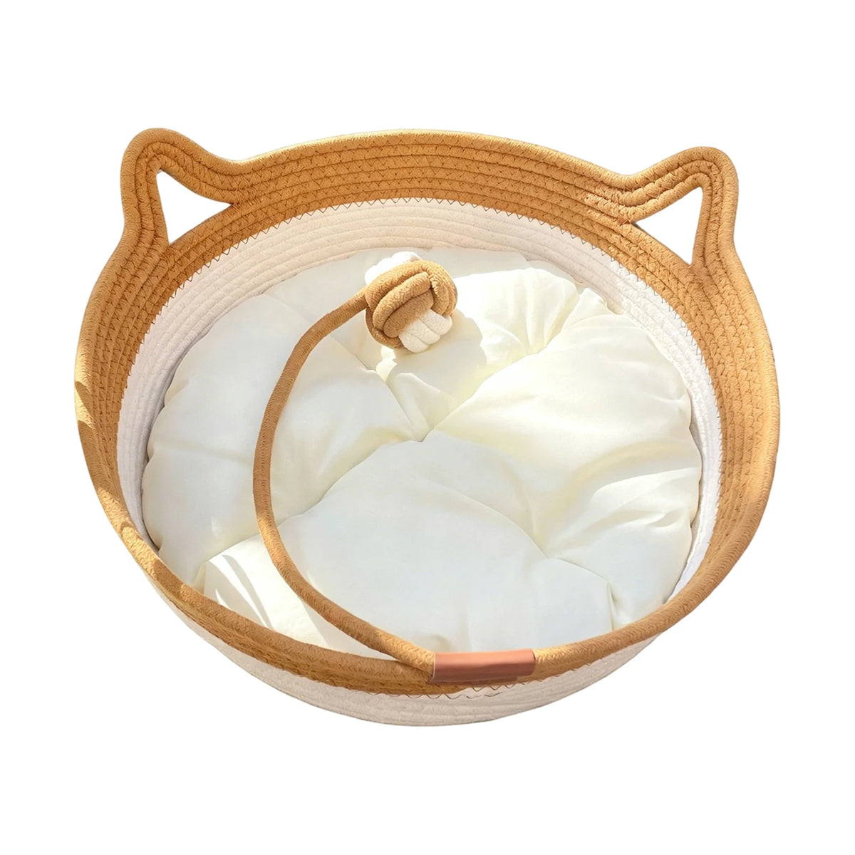 Give your fur-baby that sweet, curled-up security they crave—in an artisanal woven basket that actually looks gorgeous in your living room.