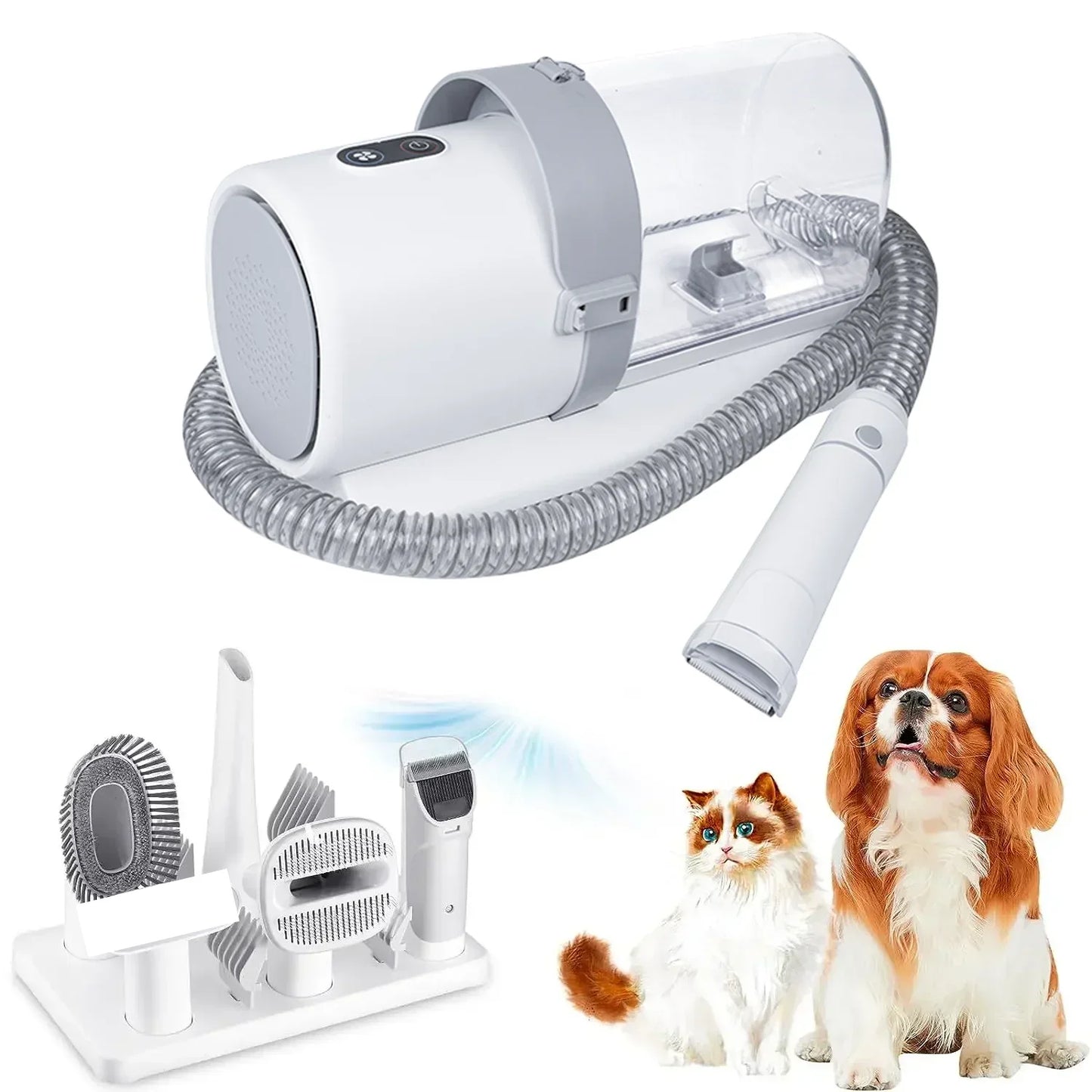 Dog Grooming Kit with Clippers & Vacuum