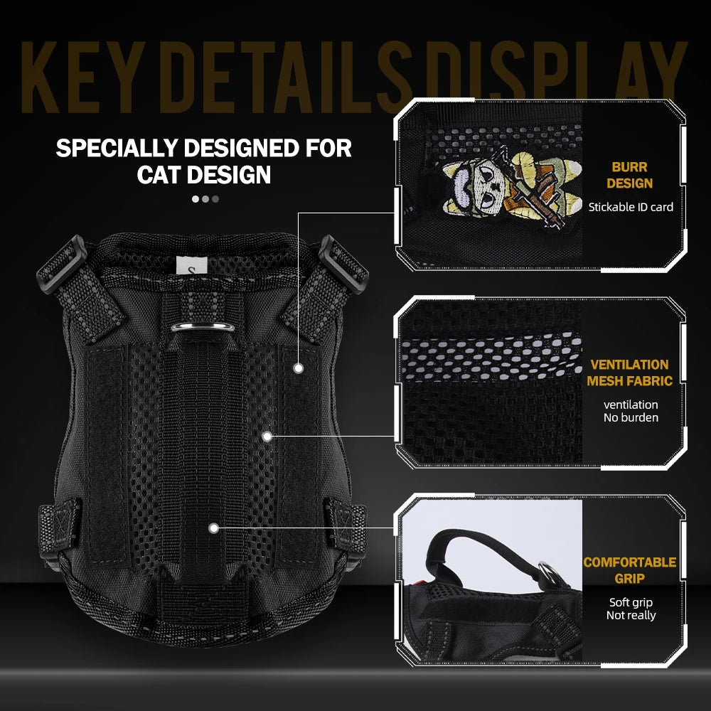 The Tactical Explorer: Why Your Adventure Cat Needs a "Neck-Less" Military-Grade Vest