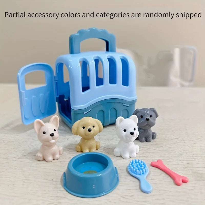 Dog Grooming & Puppy Care Play Set - Educational Pet Toys for Toddlers & Kids