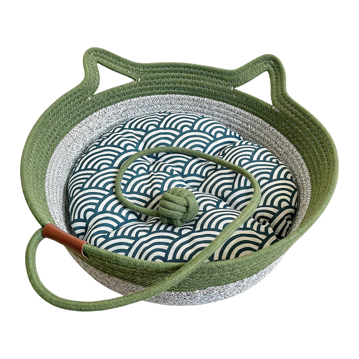 Give your fur-baby that sweet, curled-up security they crave—in an artisanal woven basket that actually looks gorgeous in your living room.