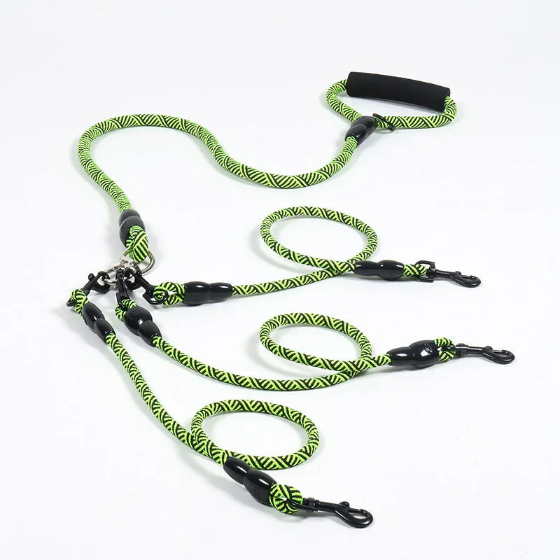 Turn chaotic, tangled multi-dog walks into a perfectly synchronized, effortless stroll—managing your entire pack with just one hand.