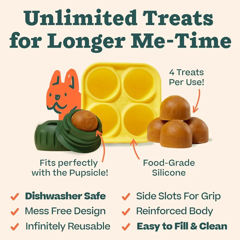 Give your puppy the ultimate soothing distraction and reclaim your quiet "me-time" with a mess-free, long-lasting frozen treat experience.