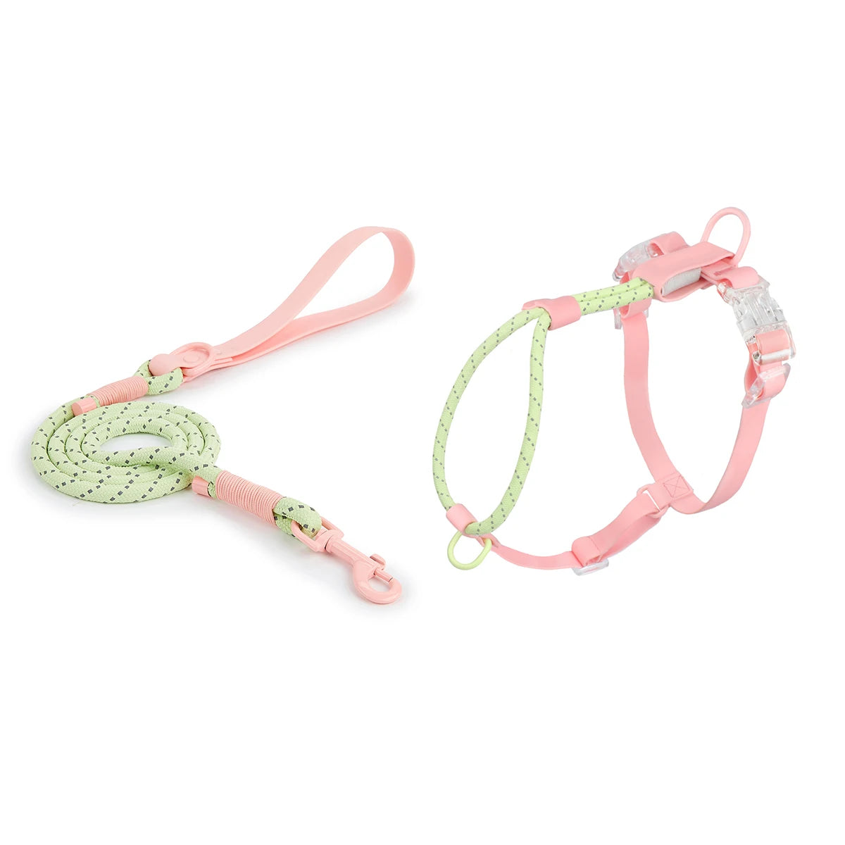 Transform hot, frantic summer walks into a cool, synchronized fashion runway—shielding your pup with featherlight breathability and unshakeable nighttime safety.