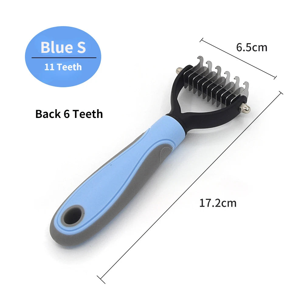 2-in-1 Pet Deshedding Brush | Professional Undercoat Rake