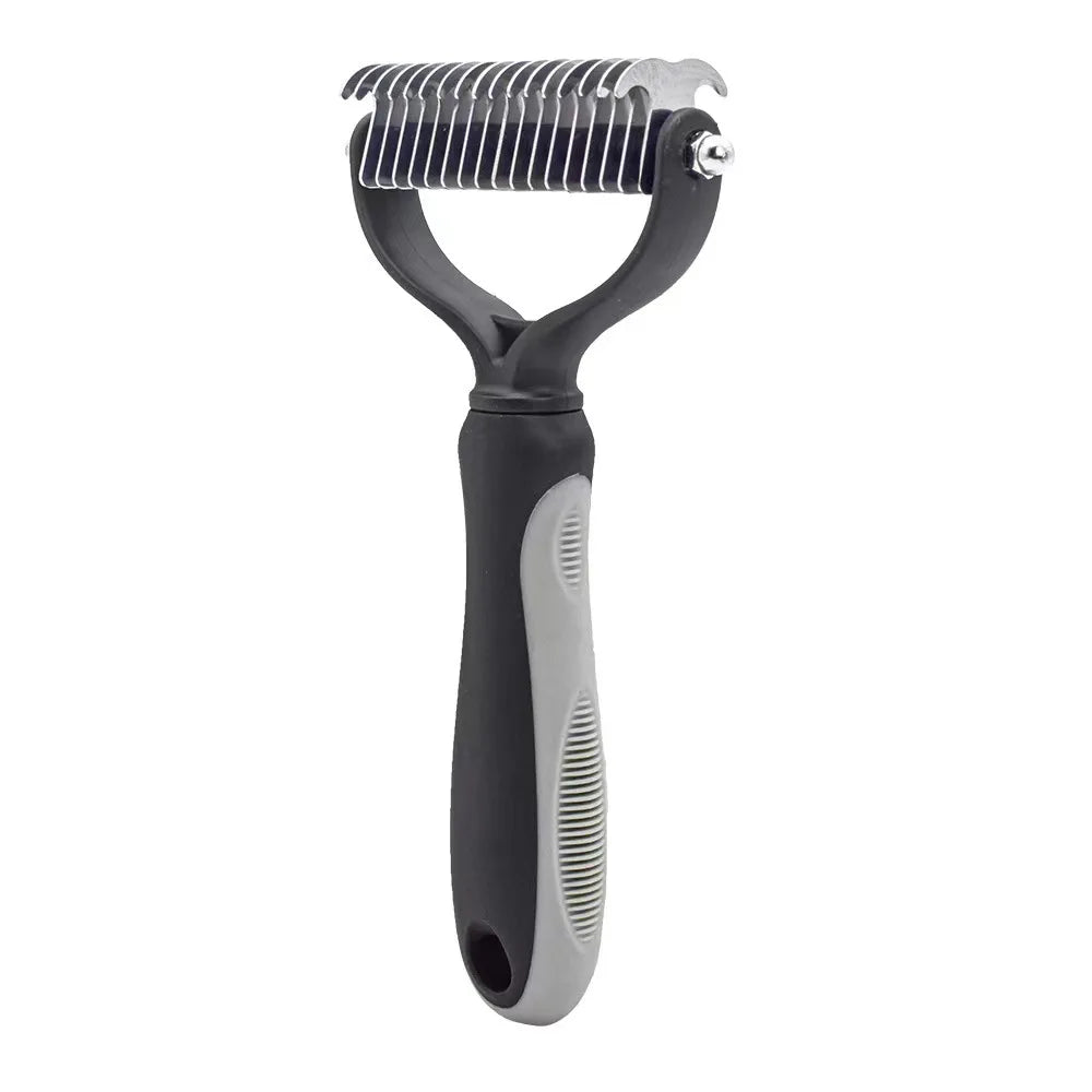 2-in-1 Pet Deshedding Brush | Professional Undercoat Rake