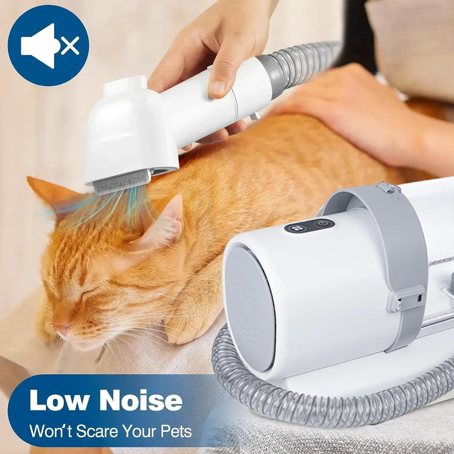 Dog Grooming Kit with Clippers & Vacuum