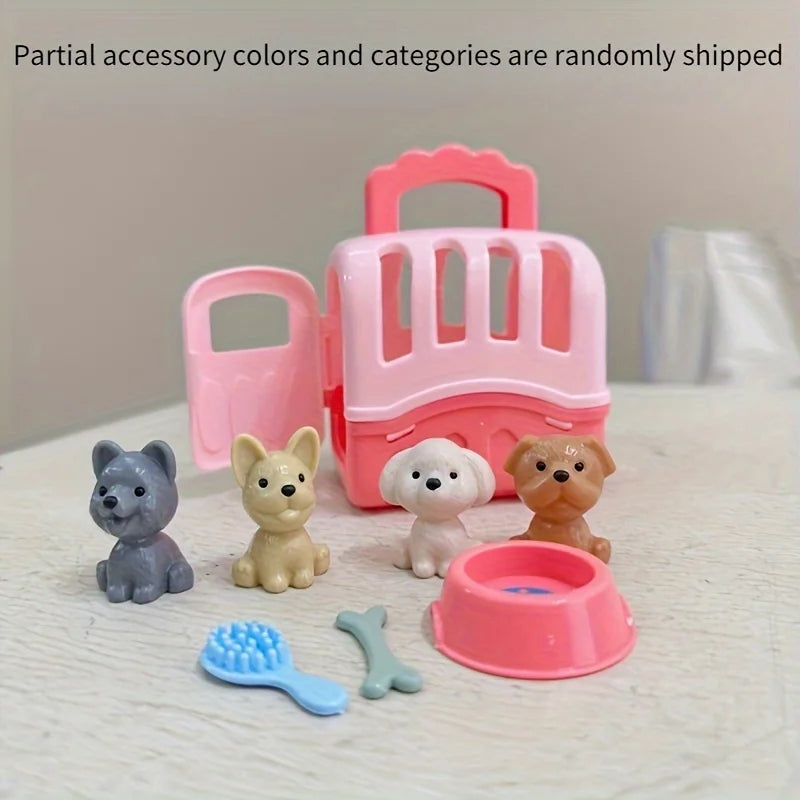 Dog Grooming & Puppy Care Play Set - Educational Pet Toys for Toddlers & Kids