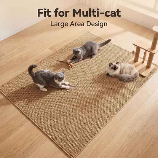 Imitation sisal cat scratching mat can be cut to size, non-slip, pineapple pattern, wear-resistant and scratching mat for cats