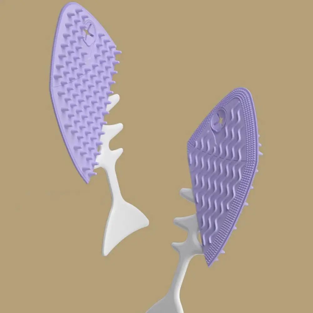 Fishbone Pet Grooming Brush | Gentle Detangler for Kittens &amp; Puppies