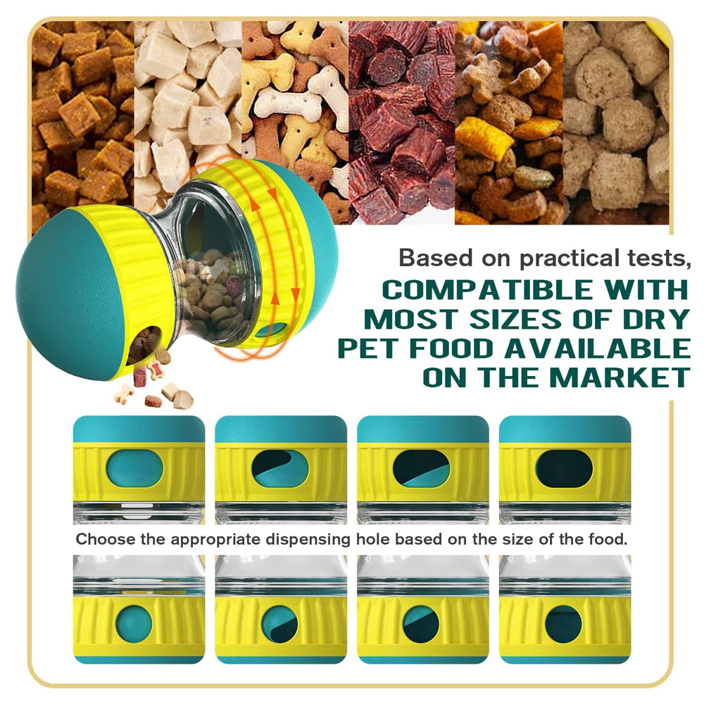 Adjustable Dog Treat Ball | Slow Feeder Puzzle Toy for All Breeds