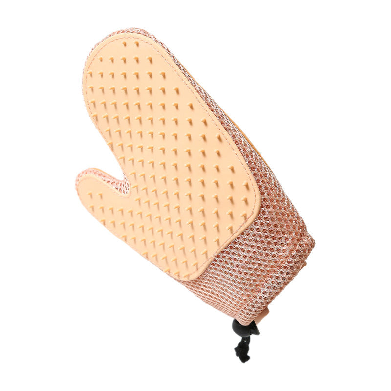 2-in-1 Pet Grooming Gloves | Deshedding Massage Mitt for Dogs & Cats