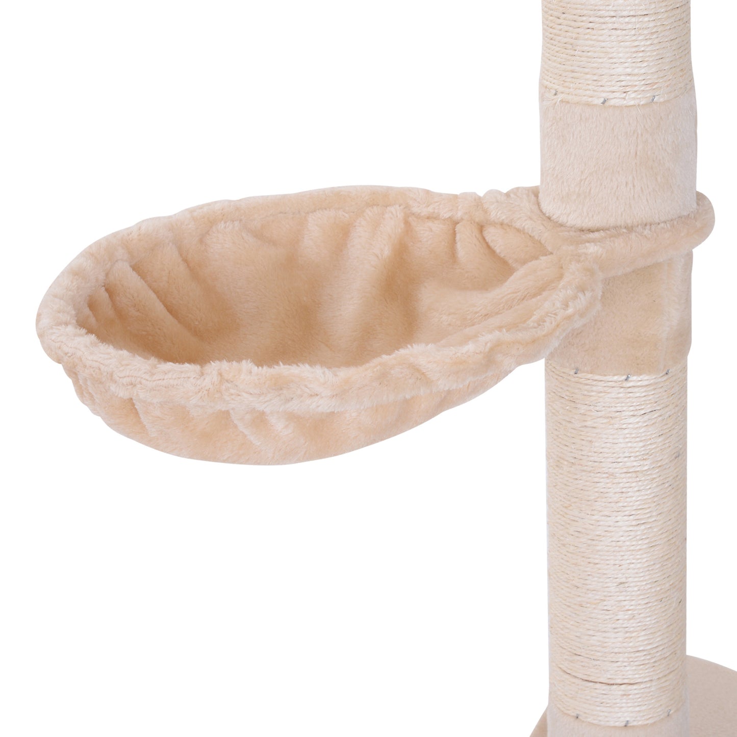 102" Adjustable Floor-to-Ceiling Cat Tree | 5-Level Vertical Cat Tower with Hammock