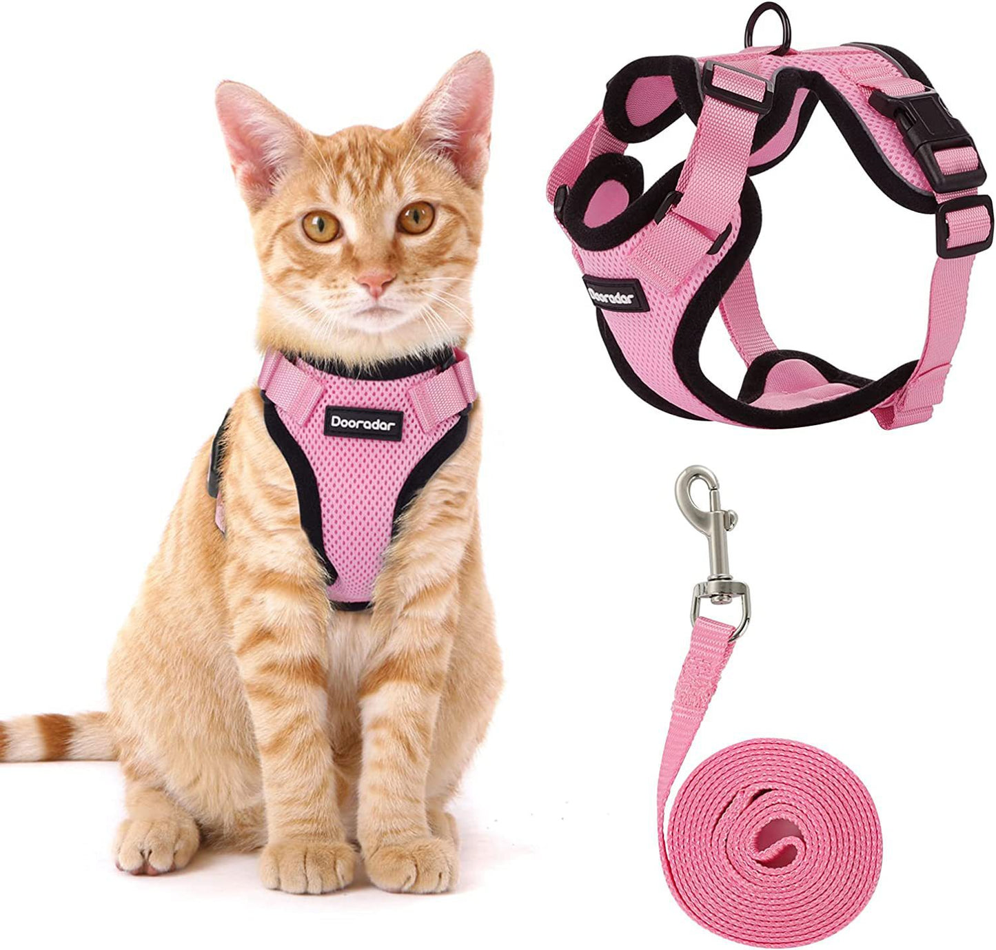 Escape Proof Cat Vest Harness & Leash Set | Soft Adjustable Walking Jacket