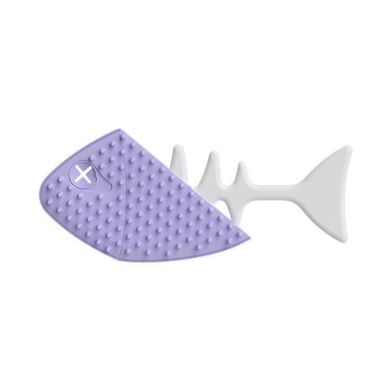 Fishbone Pet Grooming Brush | Gentle Detangler for Kittens &amp; Puppies