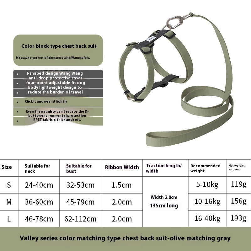 Valley I-Shaped Escape-Proof Harness | Lightweight Anti-Escape Vest