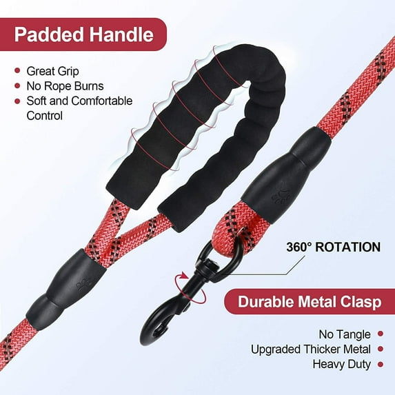 Reclaim the joy of walking your strongest companion. A heavy-duty, blister-free rope leash engineered for unbreakable security, nighttime peace of mind, and the ultimate freedom to explore.