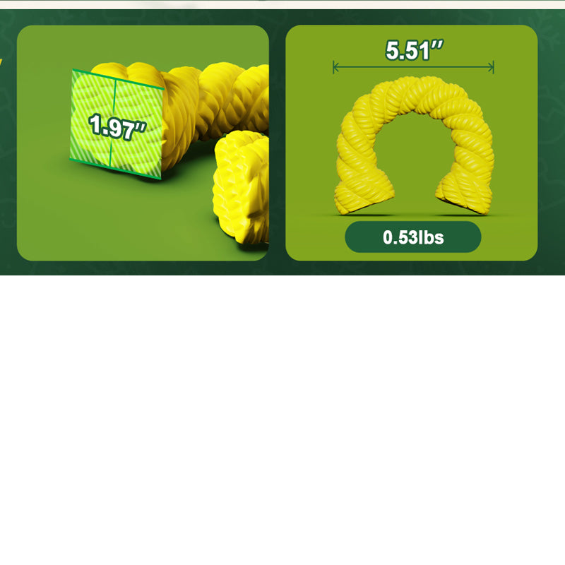 Rubber Horseshoe Dog Toy | Durable Chew for Aggressive Chewers