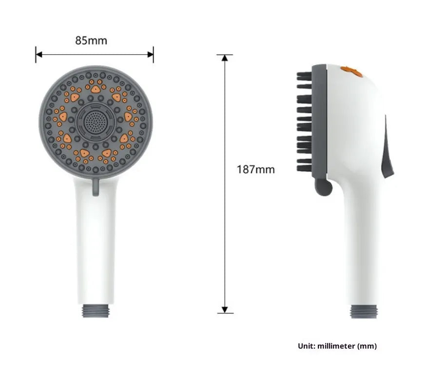 Dog Shower Attachment | 2-in-1 Massage Sprayer & Bath Scrubber