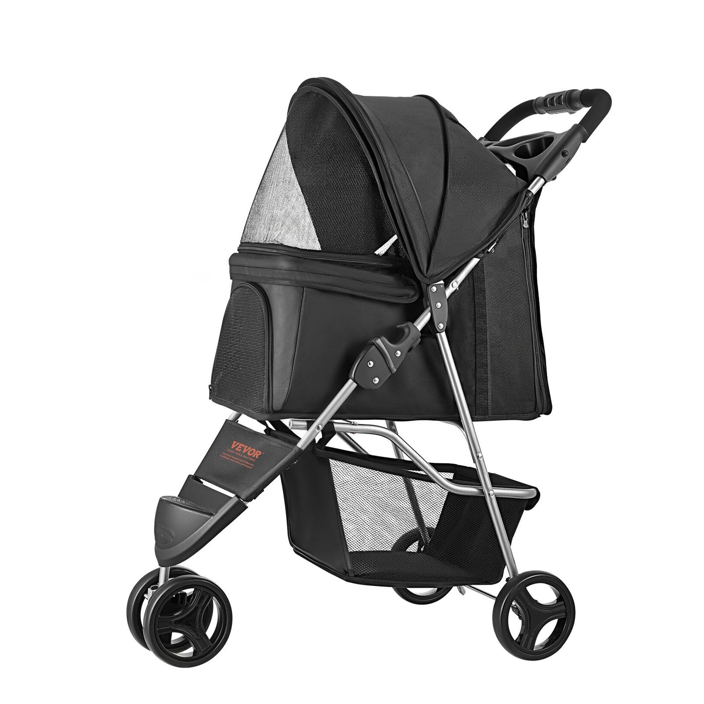 3-Wheel Pet Stroller | Foldable Outdoor Jogger up to 35lbs