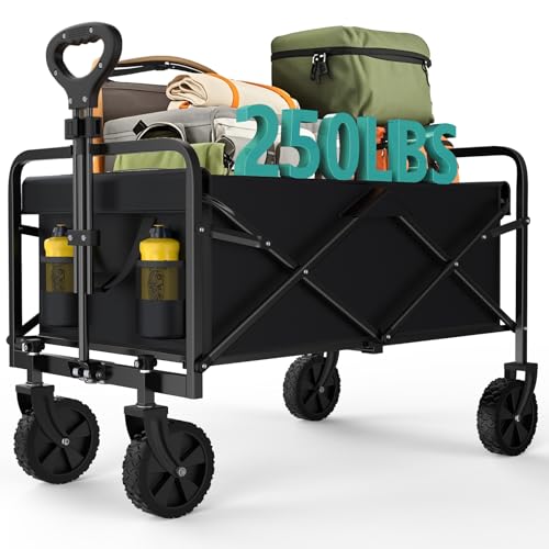 Heavy Duty Pet Wagon 440lbs | Extra Long Foldable Trolley for Big Dogs